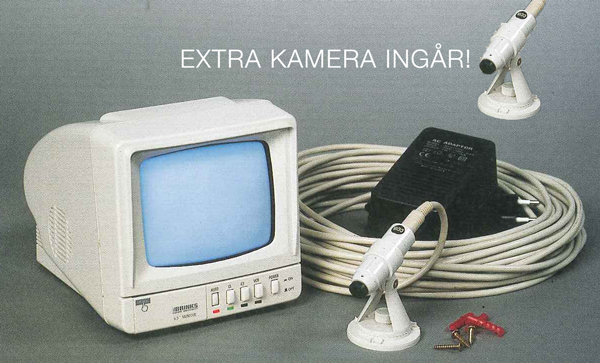 CCTV - Demoex. 2 kameror, 1 monitor