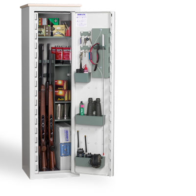Vapenskåp Jaktpaket Plus HL12 med elkodlås och brandbox