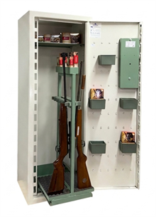 Vapenvagn med pipstöd för 10 vapen